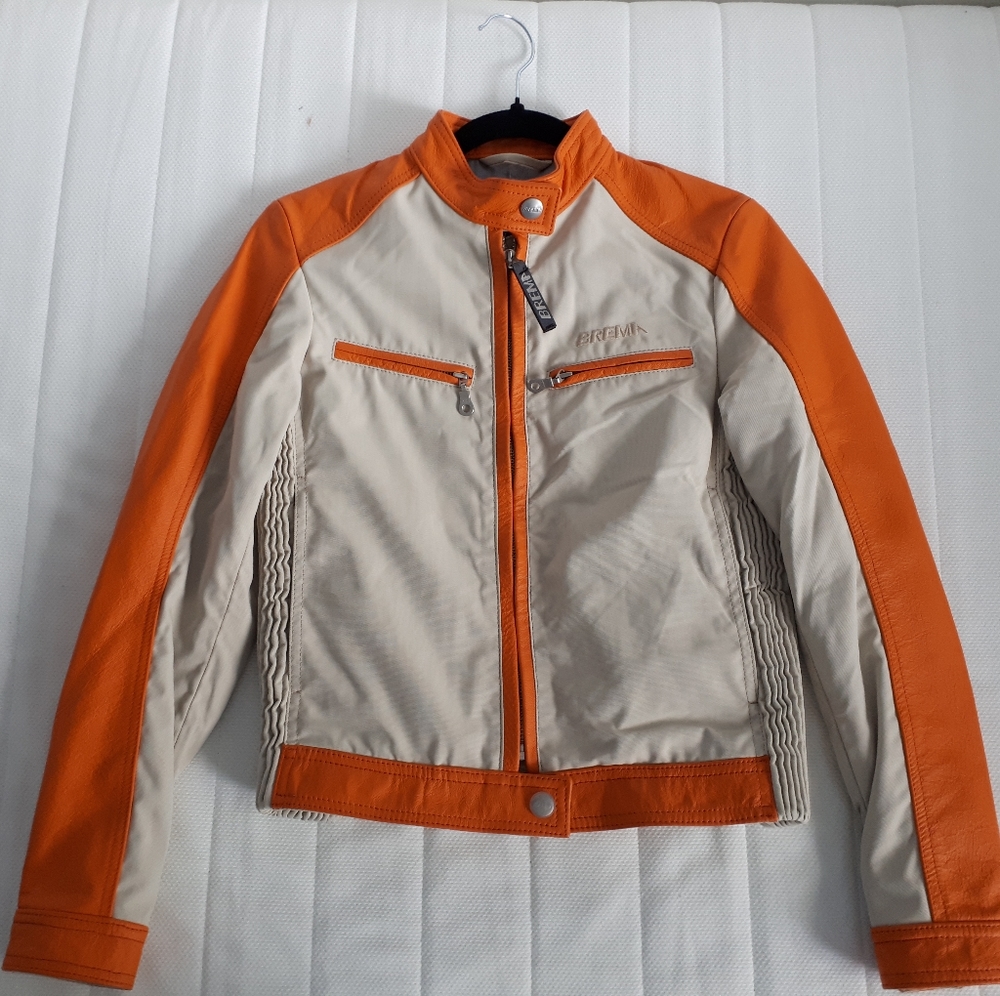 New Genuine Leather Woman Motorcycle Jacket size 40/XXSM